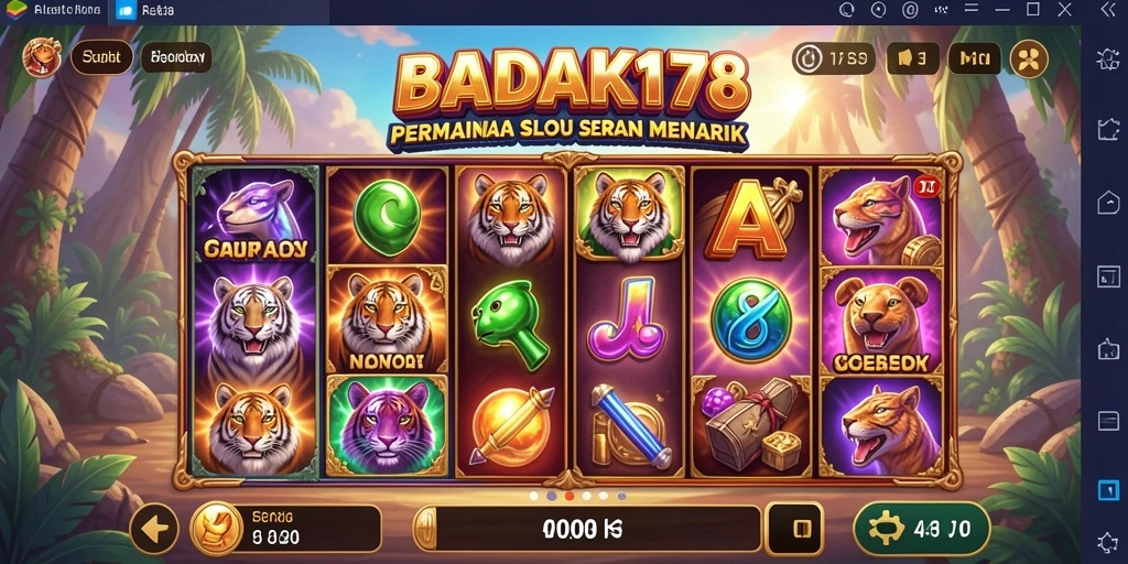 Tampilan menarik dari gameplay Slot BADAK178 yang mengasyikkan.