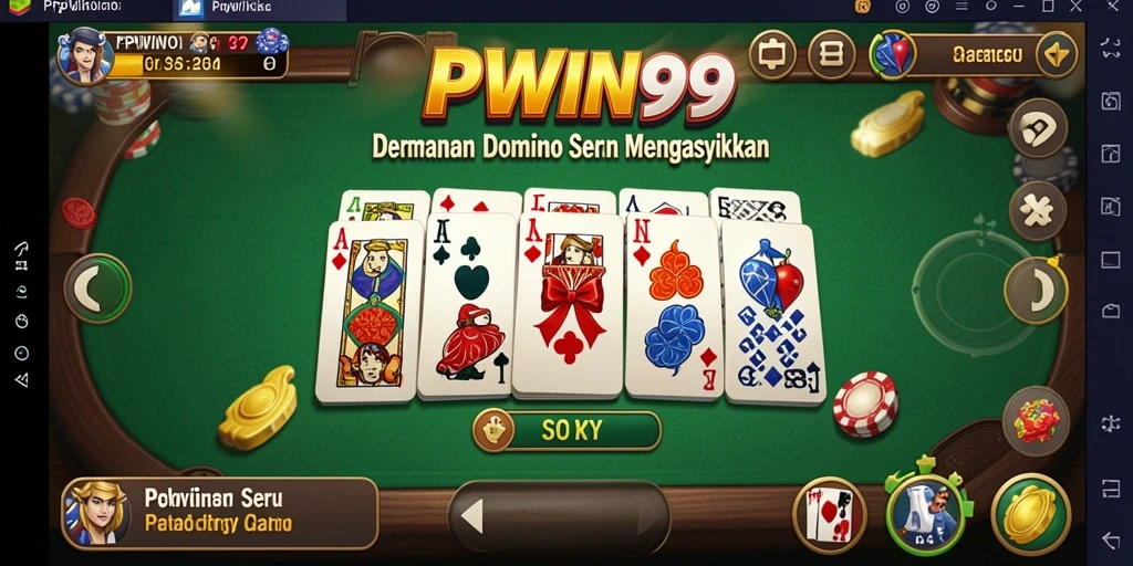 Tampilan menarik dari gameplay domino di PPWIN99.