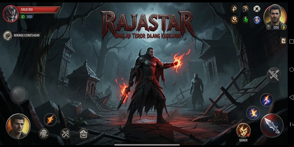 Tangkapan layar menampilkan momen menegangkan dalam gameplay RAJASTAR.