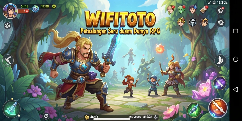Tangkapan layar WIFITOTO menampilkan aksi pertarungan yang seru di dunia RPG.